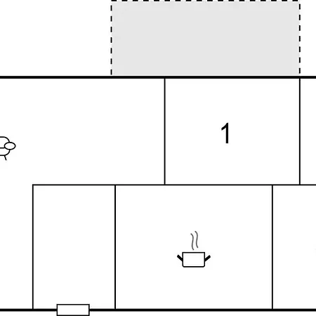 Impresionante Casa De 1 En Сasa de vacaciones Højer